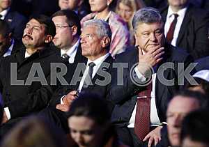 Janos Ader, Joachim Gauck and Poroshenko