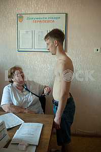 Recruits undergo a medical examination