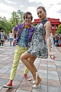 Hipsters parade in Kiev