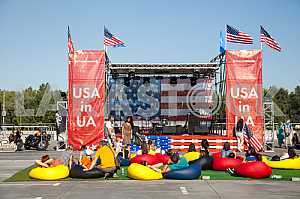 American Festival in Kiev - Ukraine 15-16 August 2015 - Stock image