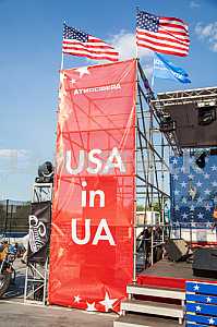 American Festival in Kiev - Ukraine 15-16 August 2015 - Stock image