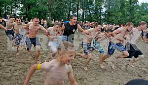 Water battle in Hydropark in Kiev