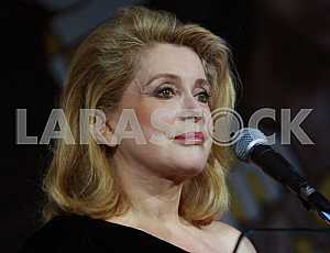 Catherine Deneuve in Kiev, October 24, 2009