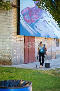 Preparation of modern art festival GogolFest