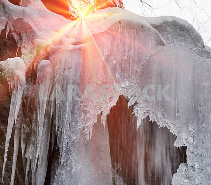 Guk Waterfall in winter
