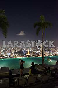 Басcейн отеля  Marina Bay Sands
