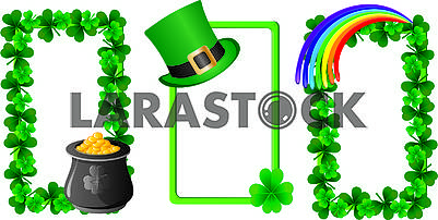 Set of banners for St. Patrick's Day. Part  7