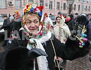 The Christmas celebrations in Kiev.
