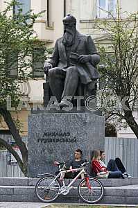 Hrushevsky Monument in Lviv