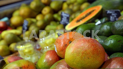Mangoes on display 
