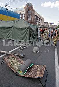Activists blocked Khreshchatyk and Pechersk court with a demand to release Valentine Liholit