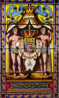 Stained glass in the castle of Rosenborg
