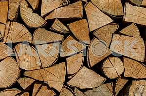 Background of firewood for heating season