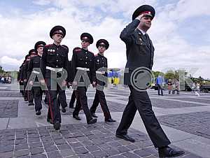 Parade of military lyceums in Kiev