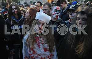 Zombie parade in Kiev