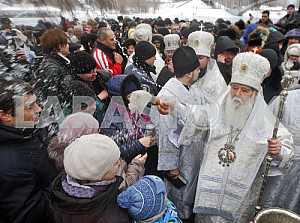Celebration of Epiphany in Kiev.