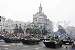 Military parade on the Independence Square in Kiev