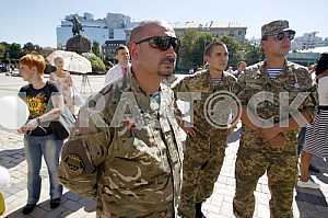 Memory rally to the anniversary of the events in 2014 near Ilovaisk