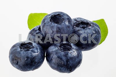 Fresh, tasty, ripe blueberries