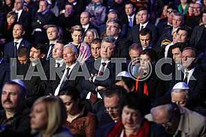 Janos Ader, Joachim Gauck, Petro Poroshenko, Marina Poroshenko and Donald Tusk