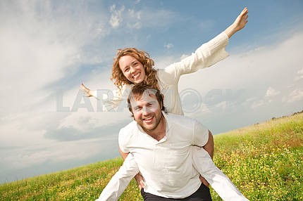 Young love Happy smiling couple