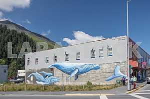 House with mural in Seward