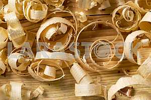 Carpenter tools on wooden table with sawdust. Circular Saw.