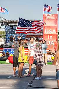 American Festival in Kiev - Ukraine 15-16 August 2015 - Stock image