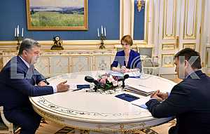Petro Poroshenko, Pavlo Klimkin and Elena Zerkal