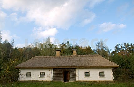 Hut in the Ukrainian village
