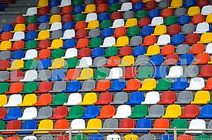 Seats in stadium