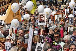 Celebrating the 71 th anniversary of Victory over Nazism in Kiev