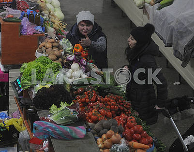Seller in the Vladimir market