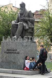 Hrushevsky Monument in Lviv
