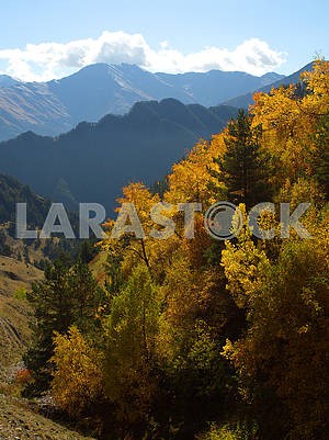 Autumn landscape in Tusheti