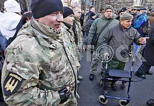 A rally of volunteer battalions in Kiev.