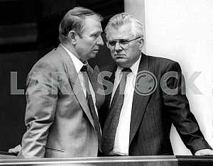 Leonid Kuchma and Leonid Kravchuk