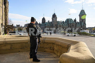 Guard at the Parliament of Canada