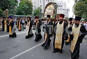 The procession on the occasion of 1028th anniversary of Baptism of Kievan Rus in Kiev.
