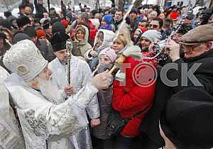 Celebration of Epiphany in Kiev.