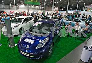 The exhibition of electric cars in Kiev