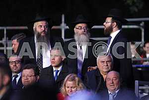 Jews during the commemoration ceremony