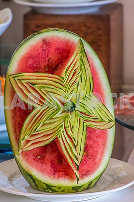 Pattern on a watermelon
