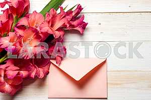 Open book on light table.