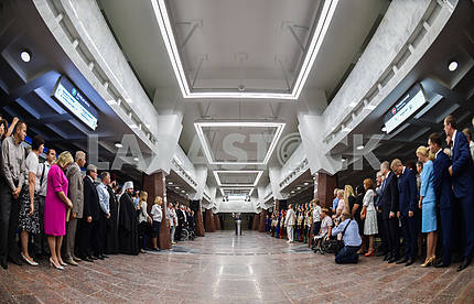 Poroshenko opened in Kharkiv metro station