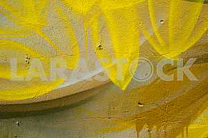 Fragment of grafiti on a concrete wall.Abstract background.