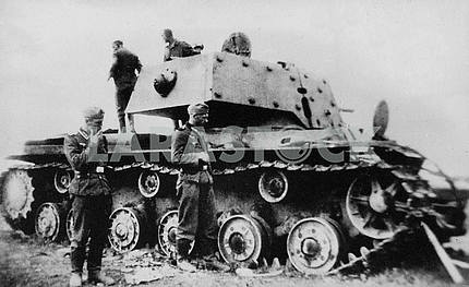 The Germans captured Soviet tank