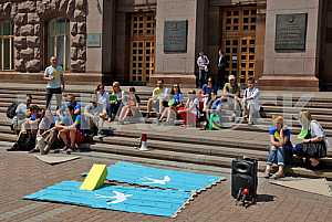 Rally of public organizations dealing with migrants from the Crimea and eastern Ukraine in Kiev