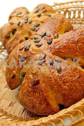 Bread with pumpkin seeds