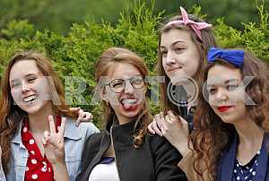 Hipsters parade in Kiev
